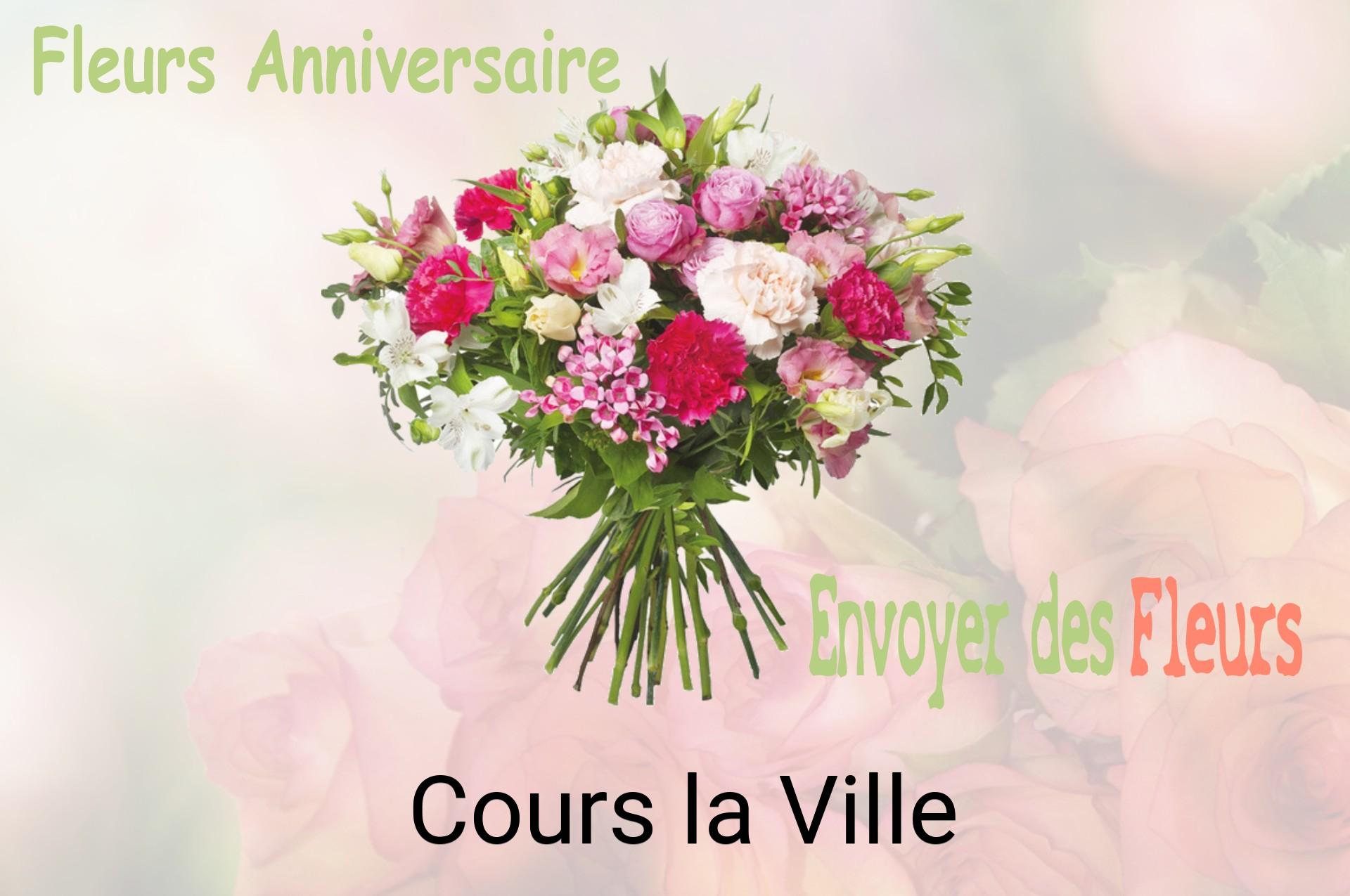Bouquet de fleurs d’anniversaire livré à Cours-la-Ville
