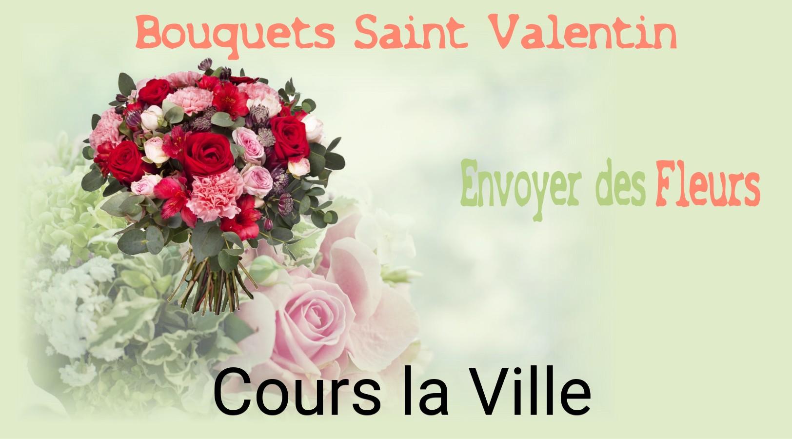 Roses de Saint-Valentin livrées à Cours-la-Ville